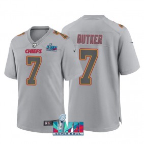 Kansas City Chiefs Super Bowl LVII Gray #7 Harrison Butker Atmosphere Game Jersey