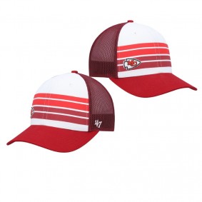 Kansas City Chiefs Snapback Cove Trucker White Red Cap